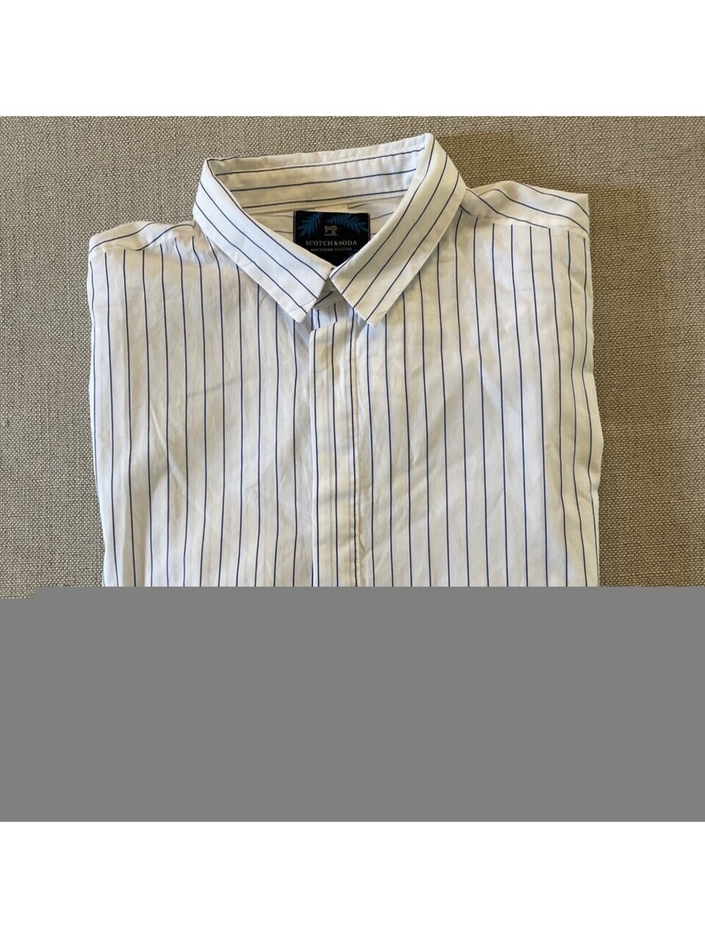 Scotch & Soda Vacanza Blue/White Stripe lightweight Shirt XL